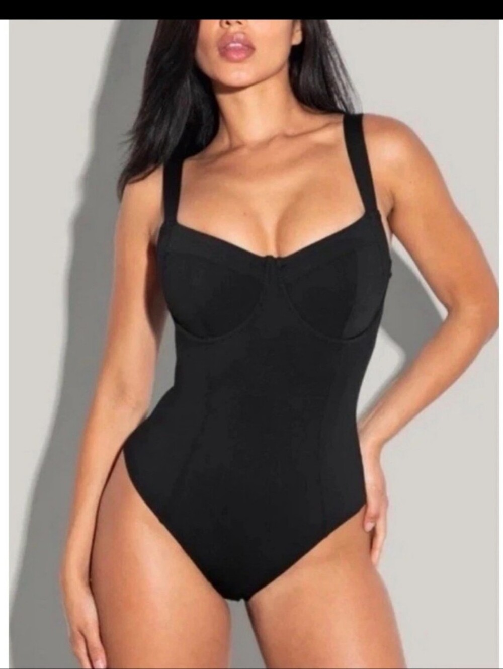 TA3 Lifty Black Sculpting One Piece Swimsuit Shapewear L Reg/Long B/C